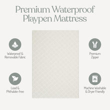Load image into Gallery viewer, Sleepah Pack and Play Mattress Foam Pad 38 x 26 x 1.5 for Playpen, Portable Playyard Mattress - Soft Waterproof Washable & Removable Cover Breathable Mattress Topper