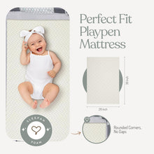Load image into Gallery viewer, Sleepah Pack and Play Mattress Foam Pad 38 x 26 x 1.5 for Playpen, Portable Playyard Mattress - Soft Waterproof Washable & Removable Cover Breathable Mattress Topper