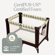 Load image into Gallery viewer, Sleepah Pack and Play Mattress Foam Pad 38 x 26 x 1.5 for Playpen, Portable Playyard Mattress - Soft Waterproof Washable & Removable Cover Breathable Mattress Topper