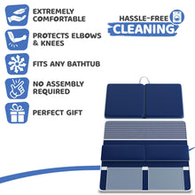 Load image into Gallery viewer, Sleepah Bath Kneeler and Elbow Kneeling Rest Pad Set for Baby Bathing – Waterproof Soft Memory Foam Mat Organizer Baby & Toddler Bath Time Toys Sponge