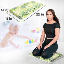 Load image into Gallery viewer, Bath Kneeler & Elbow Kneeling Rest Pad Set for Baby Washing Baths Gift Set Floral