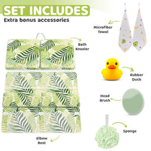 Load image into Gallery viewer, Bath Kneeler & Elbow Kneeling Rest Pad Set for Baby Washing Baths Gift Set Floral