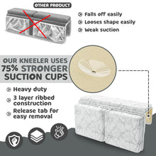 Load image into Gallery viewer, Bath Kneeler and Elbow Kneeling Rest Pad Set for Baby Bathing – Waterproof Soft Memory Foam Mat Organizer Pockets Quick Drying Foldable Non-Slip for Baby & Toddler Bath Time Toys Sponge Cloth (Marble)