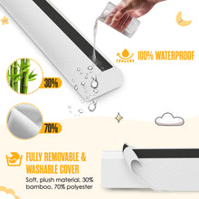 Load image into Gallery viewer, Sleepah Toddler Bed Rail Bumper Guard – Memory Foam with Dual Non-Slip Pads & Waterproof Cover. Soft, Washable, and Removable. Ideal for Kids, Adults & Seniors (2 Pack)