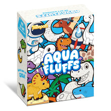 Load image into Gallery viewer, Aqua Fluffs Mess-Free 3D Art Kit for Kids Double-Sided Water-Activated Craft with Dinosaur &amp; Space Designs, No Glue or Paint, Creative Activity Ages 3–8
