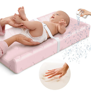 Changing Pad 100% Waterproof Soft Cotton – Foam Contoured Diaper Chang