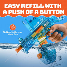 Load image into Gallery viewer, Electric Water Guns with Real Recoil &amp; LED Silencer – Squirt Blaster Toy with Auto Rapid Fire, Rechargeable Battery, Long Range 26FT – Summer Water Toy for Kids Boys Girls Ages 4+
