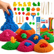 Load image into Gallery viewer, Play Sand Craft Kit Set for Boys &amp; Girls 36p Sensory Bin No Mess Kids Toy
