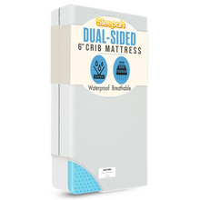 Load image into Gallery viewer, Sleepah 5.5” Crib &amp; Toddler Bed Mattress Dual Sided Cooling Memory Foam – Waterproof Washable Breathable Soft Cotton Fabric – CertiPUR Firm Baby Mattress - Toddler Mattress Baby Crib Mattress
