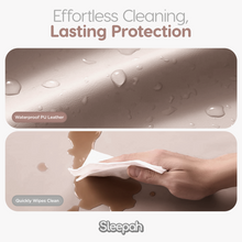 Load image into Gallery viewer, Baby Play Mat for Floor 50&quot; x 50&quot; – Waterproof Vegan Leather Tummy Time Mat – Easy to Clean with Removable Cover – Foam Support with Non-Slip Bottom for Infant, Kids &amp; Toddler Crawling
