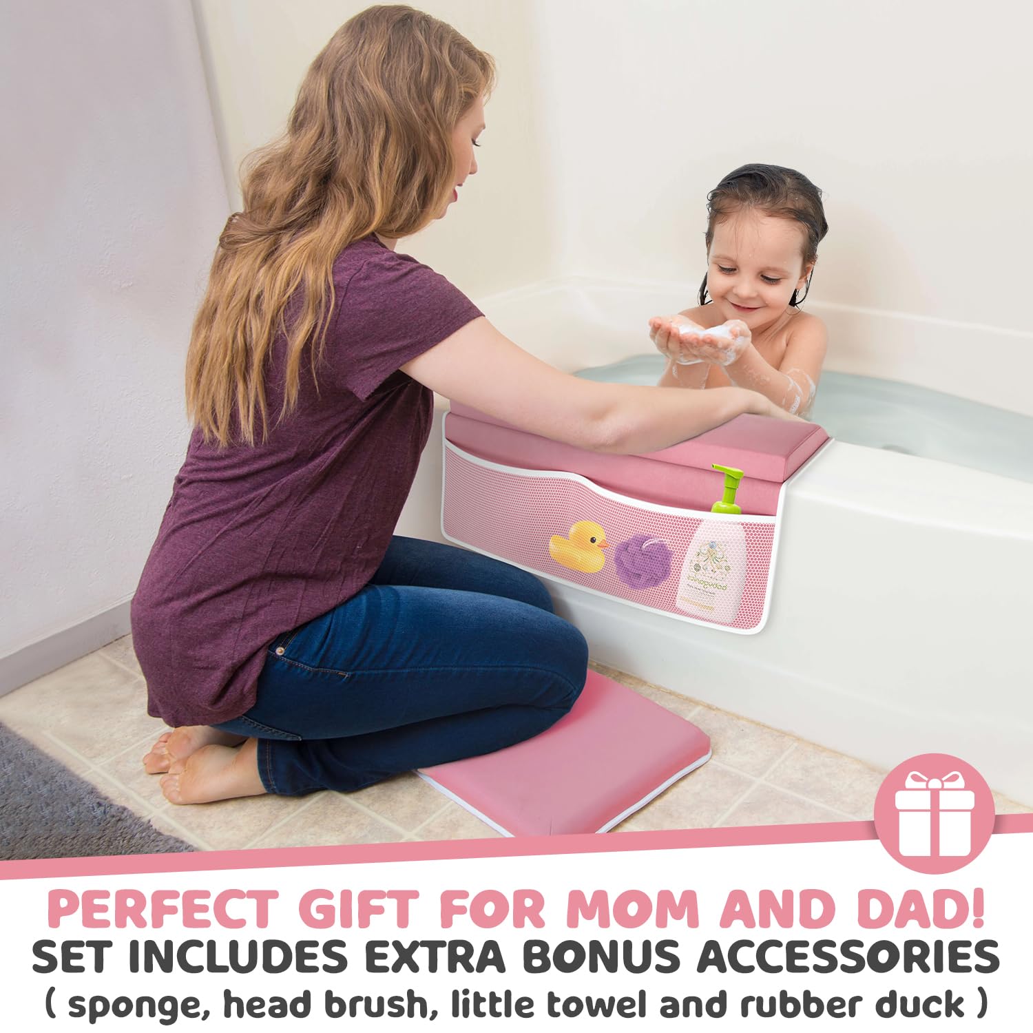 Bath Toys Sleepah Bath Kneeler And Elbow Kneeling Rest Pad Set For