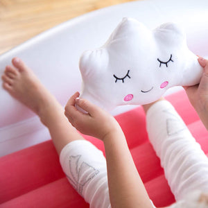 Sleepah Inflatable Toddler Travel Bed Portable Kids Air Mattress Set w Safety Bed Rail Guards for Kids & Toddlers – Set Includes Pump, Carry Case, Pillow & More - Perfect Transitional Cot