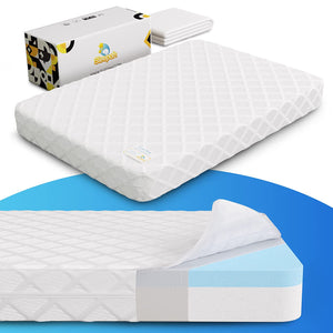 Sleepah Pack and Play Mattress Pad Portable Memory Foam; Double-Sided (Firm for Babies, Soft for Toddlers)