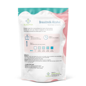 Breast Milk Alcohol Testing Strips (13 Pack) – Detect Alcohol in Breast Milk at Home – Individually Wrapped, Results in 2 Minutes