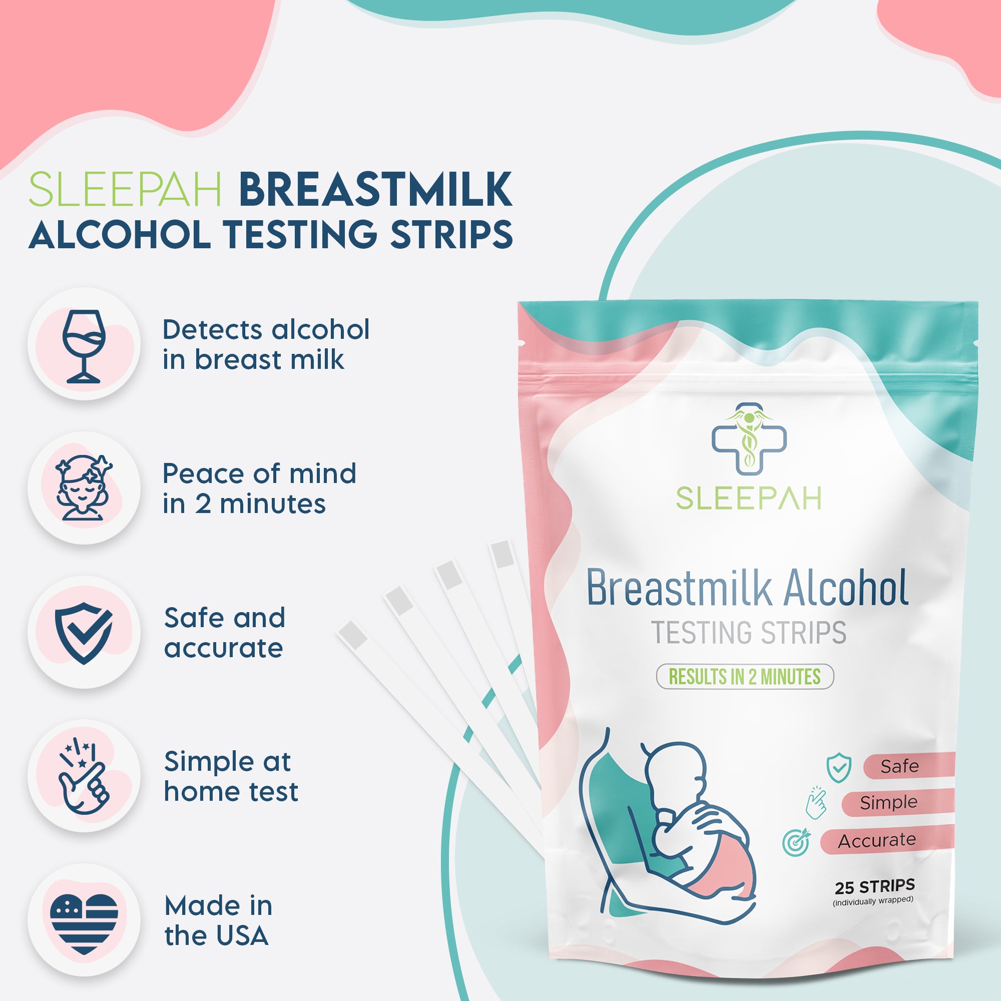 Alcohol Detection Strips Breast Milk - Carethetic Highly Sensitive  Breastmilk Alcohol Testing Strips at Home Alcohol Test for Breastfeeding  and Lactation Moms - Peace of Mind in 2 min (12 Count)