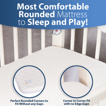 Load image into Gallery viewer, Sleepah Pack and Play Mattress Foldable Pad Double Sided w/Firm Side (for Babies) &amp; Soft Memory Foam Side (for Toddlers) With Carry Case
